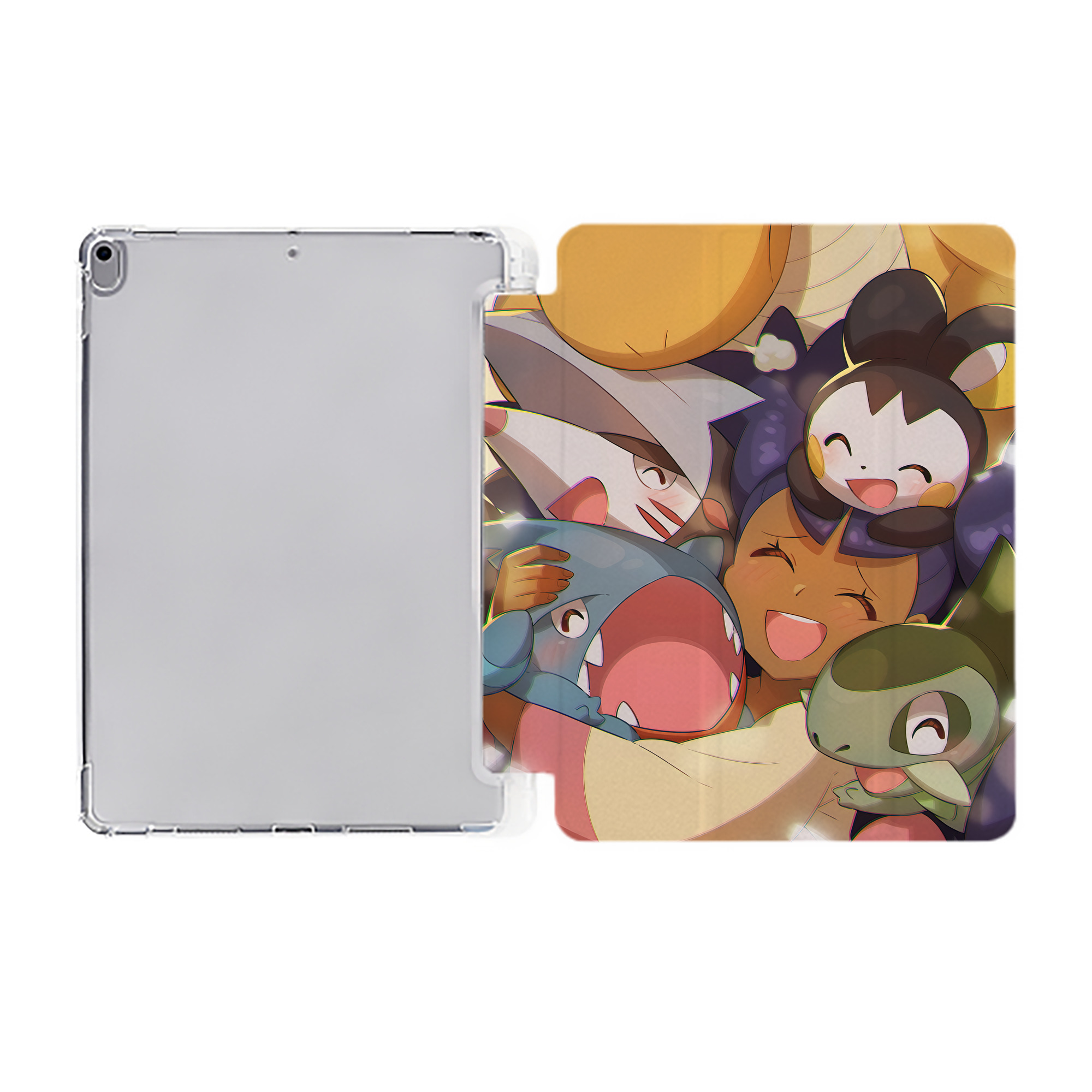 （画像用） ポケットモンスター Pokémon IPad ケース ペン収納付き 三つ折りスタンド PUレザー×シリコン 対応機種9.5/10.5/10.9インチ